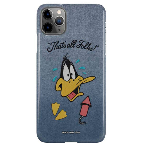Looney Tunes Daffy Duck Thats All Folks iPhone Cases